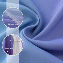 Anytime Dream Star Blackout Curtains For Rooms Girl Princess Curtain For Daughter Bedroom Window (Blue,1 Panel,W52 X L63inch)-FUNALING - 紫色 - 查看 7