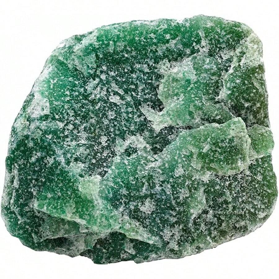 Black Friday1Clear Quartz Raw Crystals, Large 1.25-2.0" Healing Crystals Natural Rough Stones Crystal For Tumbling, Cabbing, Fountain Rocks, Decoration, Polishing, Wire Wrapping, Wicca & Reiki - Green Aventurine - View 1