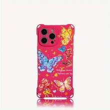 Funda para teléfono 1 pieza El diseño del patrón de pintura al óleo tiene cuatro esquinas que se pueden usar para colgar la funda del teléfono S. Es adecuado 16 Plus 12 Pro 14 13 15 Fundas blandas impresas de TPU - Colores mixtos 1 - Ver 1
