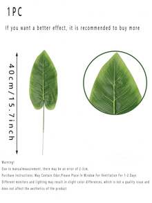 20pcs/10pcs Artificial Green Banana Leaf Branches For Wedding And Engagement, For Wedding, Engagement, Home & Garden Decor - All-Season Indoor,Outdoor Use, No Maintenance, Vibrant Green, Event, Natural Appearance, Naturalistic Detail, Seasonal, Tropical Style, Durable Foliage, Decorative Foliage, Bridal Decorators Home Decoration,Christmas Day; Faux Banana Leaf Branches Realistic Artificial Palm Leaf