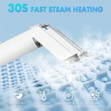 Odkurzacz parowy 1650 W, funkcja pary, odkurzacz do dywanów z parą, czyszczenie dywanów gorącą wodą, czyszczenie sof, mocne ssanie, cichy, samoładujący