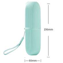 Estuche portátil para pasta de dientes, caja de almacenamiento de viaje de campamento para proteger el cepillo de dientes y la pasta de dientes de la suciedad y los daños - Multicolor - Ver 5