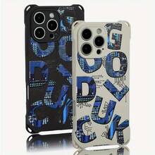 Funda para teléfono 1 pieza El diseño del patrón de chip mecánico tiene cuatro esquinas que se pueden usar para colgar la funda del teléfono S. Es adecuado para fundas blandas impresas de TPU de 12 Pro 14, 13, 15, 16 - Colores mixtos 2 - Ver 2