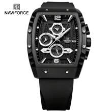 NAVIFORCE NAVIFORCE Multifunction Men's Wristwatches Silicone NFRM8025 Waterproof Sports Male Watches Casual Quartz Calendar Man Chronograph ,For Men, For Boyfriend, Birthday, Gifts, Climbing,Outdoor