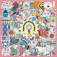 50Pcs/100pcs Science Stickers, Funny Chemical Biology Laboratory Kindle Stickers For Teens Adults, Vinyl Waterproof Stickers For Water Bottle Party Decoration Laptop Scrapbook Window