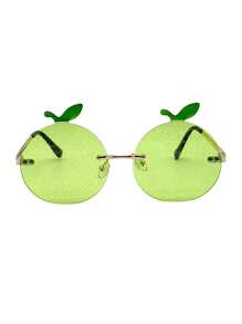 decorativas con forma de naranja, diseño de fruta, con accesorios de metal, adecuadas para mujeres con forma asimétrica