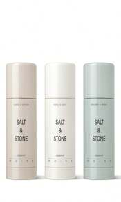 Desodorante SALT & STONE | Desodorante natural extra fuerte para mujeres y hombres | Sin aluminio con extractos de algas marinas, manteca de karité y probióticos (Rosa negra y oud - 26 fl oz)
