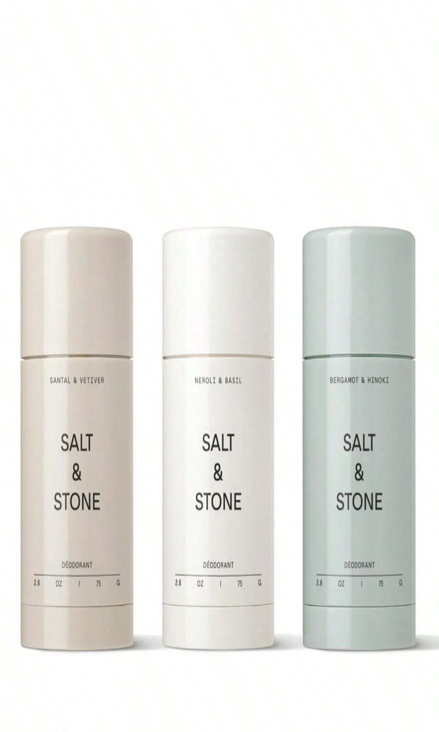Desodorante SALT & STONE | Desodorante natural extra fuerte para mujeres y hombres | Sin aluminio con extractos de algas marinas, manteca de karité y probióticos (Rosa negra y oud - 26 fl oz)
