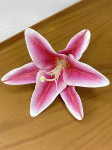 4 Stück Lilien Blumen Haarclips, Hawaii Blumen Haarclips für Frauen, Plumeria Hibiskus Haarclips, Rose Haarspangen, künstliche Blumen Clips, Haaraccessoires für Urlaub, Strandparty, Boho Clips für Mädchen, Haarklammern, Haarspangen