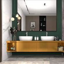 1 Roll Metallic Brushed Gold Contact Paper, Heat Resistant, Self-Adhesive, Removable PVC Wallpaper For Kitchen, Bathroom Room Decor Wall Decor Kitchen Decor Kitchen Items - Gold - View 4