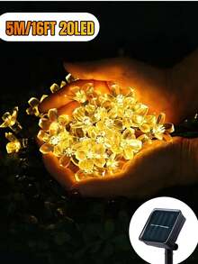 20/50/100 LED 太阳能灯串 - 户外太阳能灯串，适用于花园和庭院围栏、圣诞树装饰、8 种照明模式、IP65 防水、具有童话般的照明环境 - 防风、节能、易于安装，适用于婚礼、派对、家庭、草坪、万圣节、圣诞节和节日装饰（暖白/白色/彩色/紫色）
