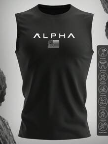 Men's Athletic Wide Shoulder Tank Top, Quick-Dry Breathable Fabric, Suitable For Home Workouts, Camping, Summer Outdoor Activities, Multipurpose Design To Meet Various Training Needs