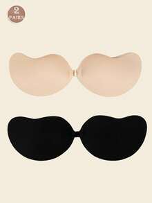 Adhesive Silicone Backless Push-Up Bra, Reusable, Front Clasp Bra, Breast Enhancement - Breathable Skin-Friendly Cup, Suitable For A-D Cup, Deep V Dress Backless - Multicolor - View 8