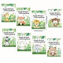Libro para colorear definitivo de animales de la jungla - Con escenas creativas de un león rugiendo, monos jugando y cascadas, perfecto para recuerdos de fiesta, proyectos de arte escolar y actividades familiares de manualidades. Cuaderno de bocetos de alta calidad adecuado para artistas jóvenes y entusiastas de la naturaleza. - Multicolor - Ver 10