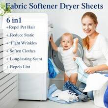 iDestry Dryer Sheets Bulk Natural Fabric Softener Plant Lavender Floral Fragrance, Coconut Fragrance Laundry Softener Naturally Pet Clothing Cleaning Aromatherapy Tablets - Multicolor - View 3