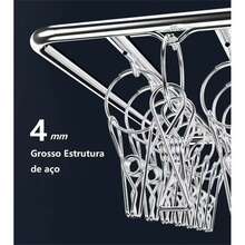 30/40 Clotheslines For Baby Clothes, Panties, Underwear, Foldable Stainless Steel - Silver - View 4