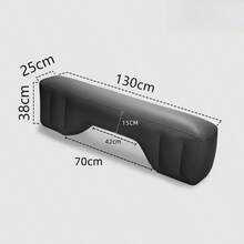 1 Pc In-Car Inflatable Bed, Rear Seat Gap Filler, Car Air Mattress, Vehicle Space Filler, Inflatable Cushion - Multicolor - View 2