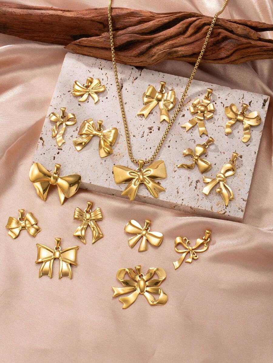 1 Stück 18k vergoldete Edelstahl Schmetterling Anhänger Halskette, eleganter Damen Alltags-/Partytragen, DIY Schmuckzubehör, Modeschmuckanhänger, bestes Geschenk für Freunde, Sommer Strandparty