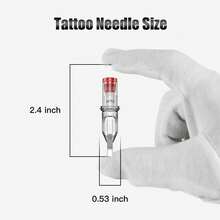 DQFART Ink Needle Box, Mixed Needles 1RL 3RL 5RL 7RL 5RS 7RS 7M1 9M1 7RM 9RM. Disposable Tattoo Needle Round Shader, Tattoo Supplies Suitable For Most Tattoo Guns - Multicolor - View 4