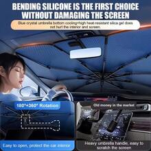 360° Rotating Car Sunshade - Foldable Handle And Storage Bag, UV Protection For SUV/Truck/Sedan, Essential For Summer, Car Sun Visor, Car Curtain, Foldable Design, Durable Sunshade - one-size - View 9