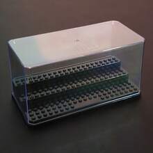 Large Clear Display Case With Tiered Base For Building Blocks Mini Figures – Dustproof Acrylic Storage Box For Collectibles, Action Toys, Brick Models – Desktop Showcase For Home Or Office Decor, Christmas, Birthday Gifts