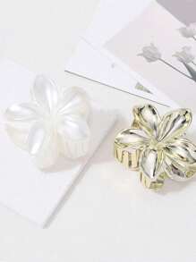 2 piezas Pinzas de pelo de 6 cm/2.36 pulgadas Flor de acrílico grande Pinza de pelo elegante y delicada Clip decorativo para moño Accesorio de pelo versátil para uso diario Decoración de pelo dulce y fresca Adecuado para accesorios de pelo diarios, artículos escolares, accesorios de otoño e invierno para vacaciones Mujer