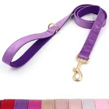 Fashion Corduroy Chenille Metal Clasp Dog Leash, Dog Walking Leash, Pet Accessories (Slight Color Difference Due To Fabric Batch, Sent Randomly)