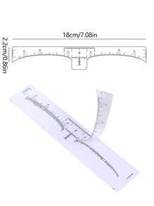 100/50/10pcs Eyebrow Tattoo Template Ruler, Disposable Eyebrow Shape Design Ruler, Standard Eyebrow Tattoo Ruler, Positioning Ruler, Measuring Eyebrow Gauge