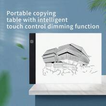 1个A3/A4/A5尺寸钻石画灯箱，超薄高透明描图灯板，便携式USB供电，适用于动画、绘画、素描、书法、家居装饰、桌面装饰、返校季、冬季礼物、感恩节、圣诞节、休闲派对用品，简约时尚，优雅大方，适合婚礼、生日派对等场合。