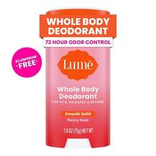 Lume Whole Body Womens Deodorant  Smooth  Stick  Aluminum Free  Peony Rose  2.6oz - 預設 - 查看 2