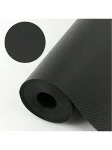 1 Roll Transparent Black Shelf Liner, Non-Slip Cabinet Liner ,Clear Non-Adhesive Drawer Liner,EVA Waterproof Refrigerator Liner,Easy To Cut Cupboard Liner For Shelves,Desk,Cabinet,Kitchen,Shelf Mats.(11.8"*59")