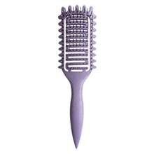 Asymmetrical Curly Shaping Hair Brush, Define & Fluff Hair, Scalp Massage, Detangle Comb - Multicolor - View 12