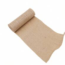 Natürliches Juteband-Tischläufer-Rolle aus Sackleinen 12-35cm 200cm Läufer für rustikale Bauernhaus-Heimdekoration, Blumenstrauß-Verpackung