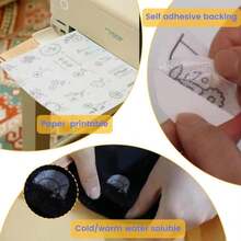New Brothread 6PCS 85"X11" Sticky Water Soluble Embroidery Stabilizer Printable Paper Stabilizer - Medium Weight - Allowed For Print Or Draw Patterns Best For Hand &Amp; Machine Embroidery - 6PCS 8.5x11 - View 3