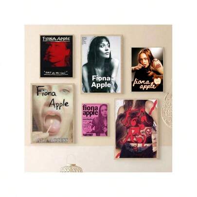 1PC Pop Singer Decorative Wall Painting Fiona Apple High Quality Prints And Posters Waterproof Paper Cafe Bar Poster Decorative Painting, Unframed ,Wall Art With Frame