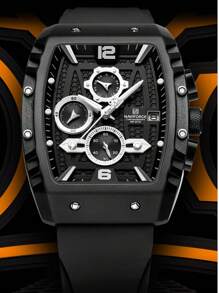 NAVIFORCE NAVIFORCE Multifunction Men's Wristwatches Silicone NFRM8025 Waterproof Sports Male Watches Casual Quartz Calendar Man Chronograph ,For Men, For Boyfriend, Birthday, Gifts, Climbing,Outdoor