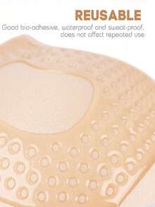 2 双装女士粘性露背硅胶文胸，粘性无肩带隐形聚拢文胸 - 彩色 - 查看 3