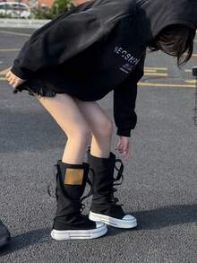 DareSee Fall/Winter Niche Graffiti Print High-Top Sneakers For Women, Versatile Sports Shoes, Spring 2025 New Arrivals,Knee High Boots Gifts