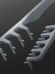 1pc Volumizing Wide-Tooth Hair Styling Comb - Fluffy Texture For Men, ABS Plastic With Textured Grip, Ideal For All Hair Types, Perfect For Home Use - Multicolor - View 6