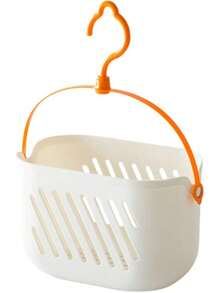 Cesta Colgante Baño con Ducha Organizador de Ducha Carrito de Ducha Colgante Saque de Esquina Páginas Vegetal - Blanco - Ver 3