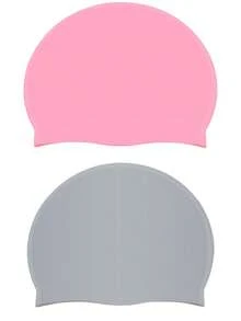 1 Pack Silicone Swim Cap Waterproof Non-Slip Comfortable Swim Cap High Elastic Swim Cap Unisex Swimming Equipment, Beach Essentials, Beach Accessories, Pool Float - Multicolor - View 24