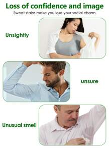 Underarm Sweat Pads, [50 Packs] Armpit Sweat Pads, Disposable Sweat Pads For Women Men, Comfortable Unflavored - 均碼 - 查看 2