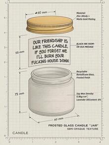 1 件 100 克金罐香薰蜡烛 | - 大豆蜡家居装饰、女性秋季蜡烛礼物、生日装饰和婚礼礼物。 - 米色 - 查看 4