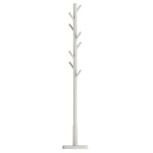 Attaccapanni, Appendiabiti da Terra in Legno, 8 Ganci, 3 Altezze, per Cappotti Cappelli Borse, per Ingresso, Ganci e Palo in Legno di Gomma, Beige Cappuccino, Ritorno a Scuola, Regalo Natale - Cappuccino Beige - Übersicht 6