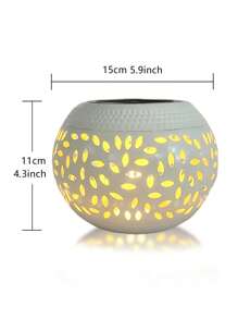 Solar Lights Outdoor,1Pc Solar-Powered Outdoor Table Lights, Spotted Pattern Night Light, Metal Lantern For Garden, Patio & Yard Decor