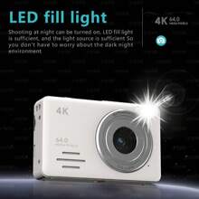 2.88 Inch HD Digital Camera 64 Million Pixels FHD Video Camcorder 18X Zoom Portable Vlogging Camera For Household And Beginners