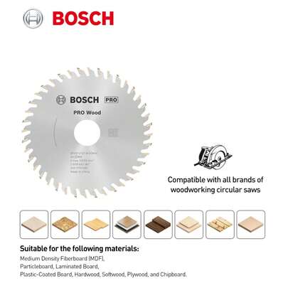 bosch 博世专业级木圆锯片 100x2.0/1.4x20mm T40 单片