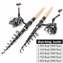 1.8m-3.0m Portable Telescopic Fishing Rod Reel MINI Spinning Rod Carbon Lake Sea Pocket Lure Fishing Goods Carp Rod - Multicolor - View 5