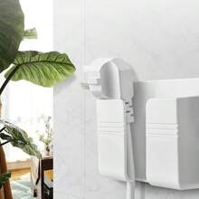 Mobile Phone Charging Stand, Wall-Mounted Storage Rack, Home Bedside Fixed Mobile Phone Charging Stand - White - View 7