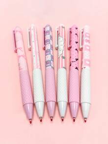 6 支蝴蝶结速干凝胶笔，0.5 毫米细笔尖，书写流畅，适用于办公室和教室用品，青少年成人家庭办公室家庭教育课堂写作写作特殊通用书写笔用于期末考试凝胶笔圆珠笔套装，节日文具礼品，教室用品，情人节儿童礼物，圆珠笔，钢笔，文具，蝴蝶结，学校用品，返校 - 彩色 - 查看 4